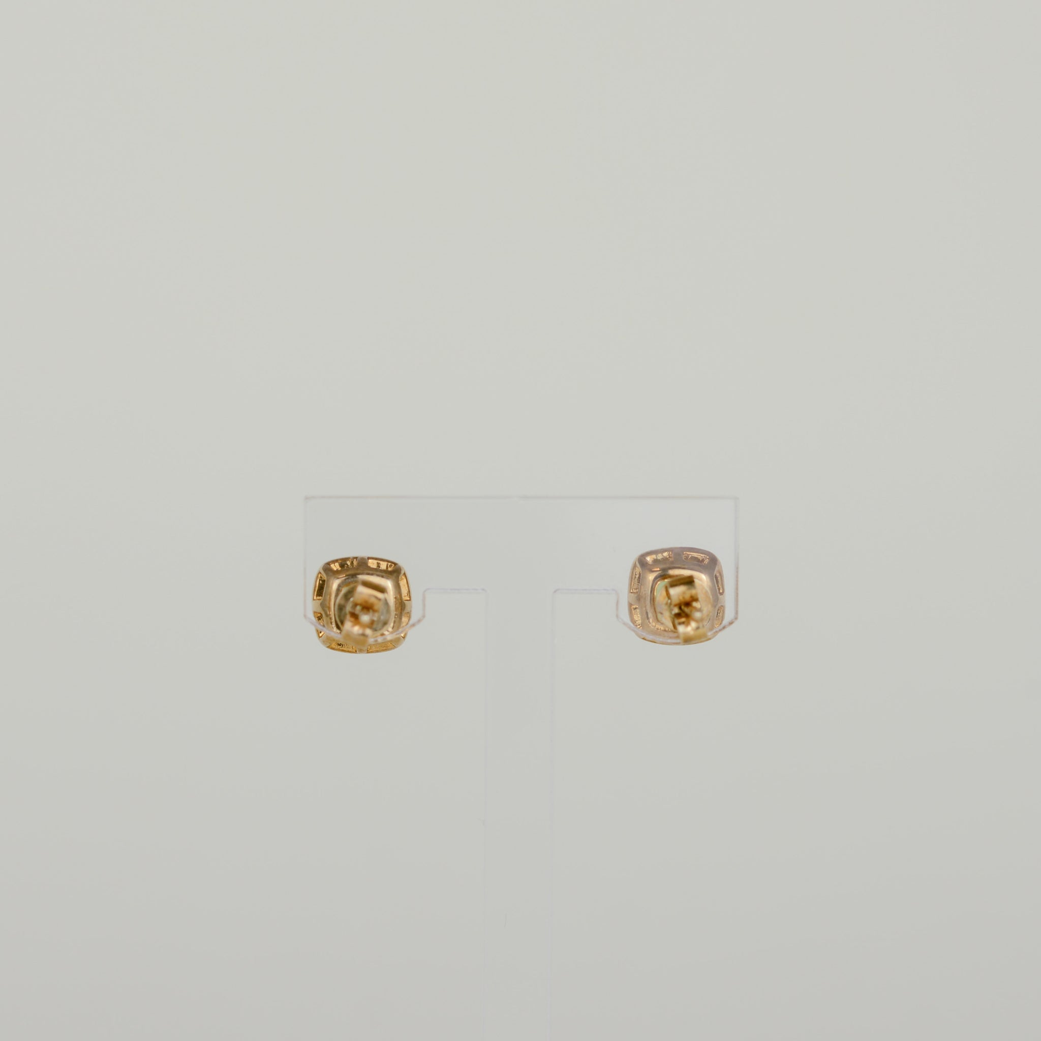 9ct Yellow Gold 2.69ct Cushion Cut Peridot Earrings