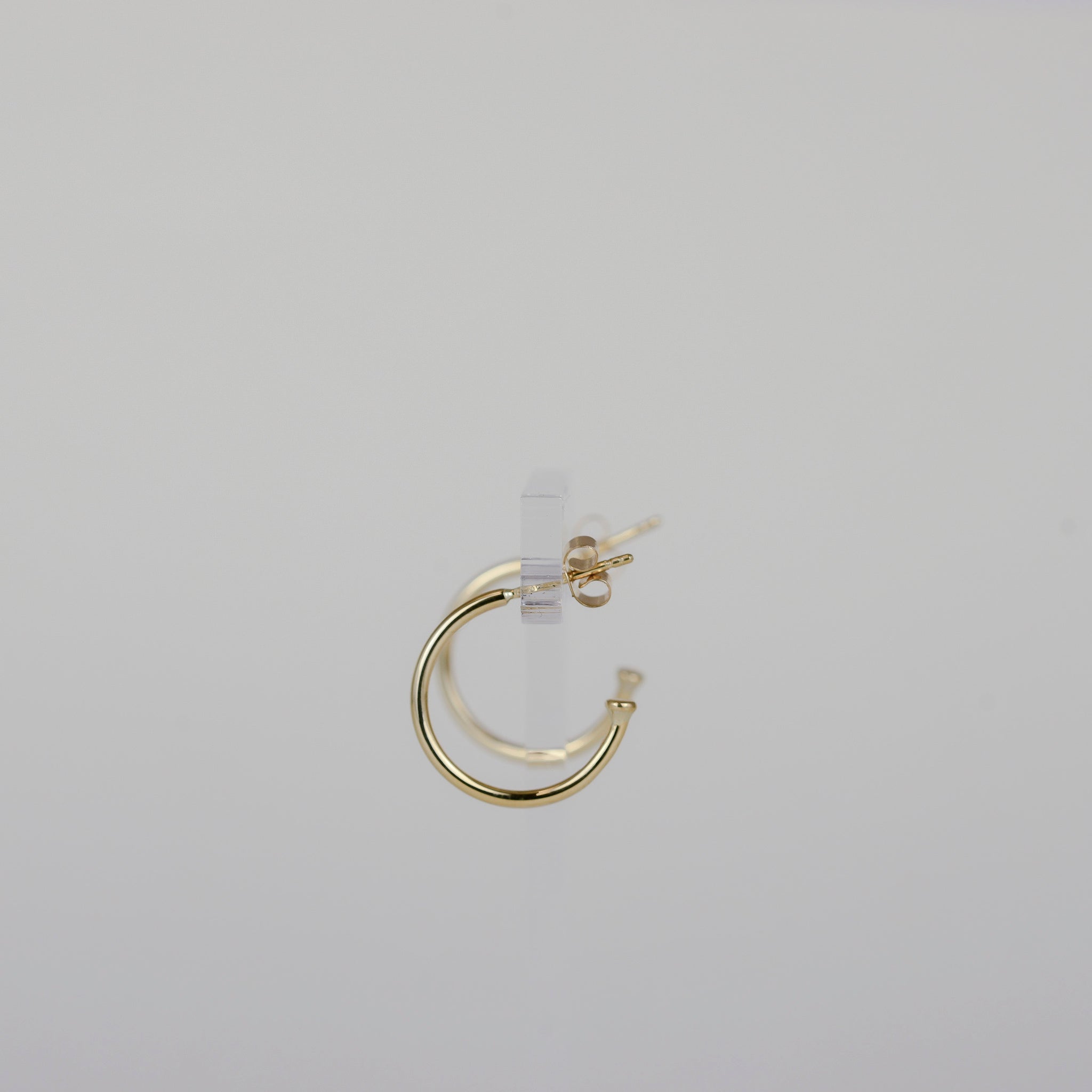 9ct Yellow Gold 3/4 Hoop Earrings - Large