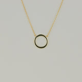 9ct Yellow Gold Circle Necklace