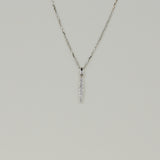 18ct White Gold 0.09ct Diamond Necklet