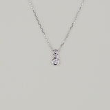 18ct White Gold 0.20ct Round Diamond Cascading Necklet