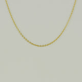 9ct Yellow Gold Round Wire Trace Link Chain