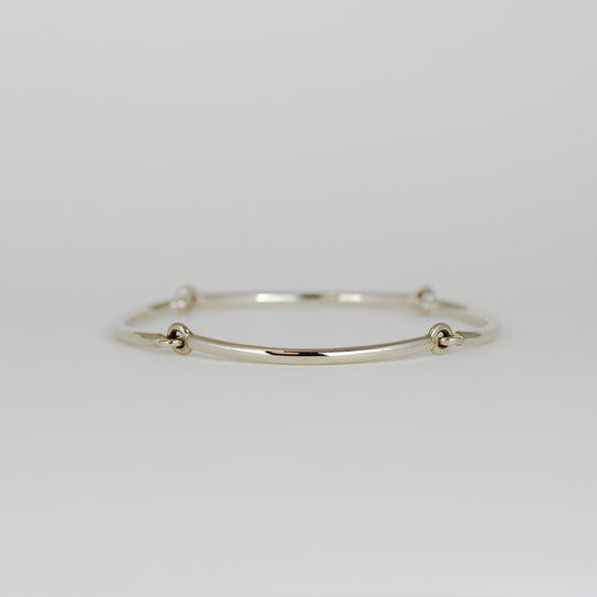 9ct White Gold 4 Link Bracelet