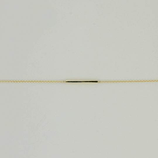 9ct Yellow Gold Square Bar Bracelet