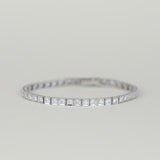 18ct White Gold 2.95ct Round Diamond Tennis Bracelet