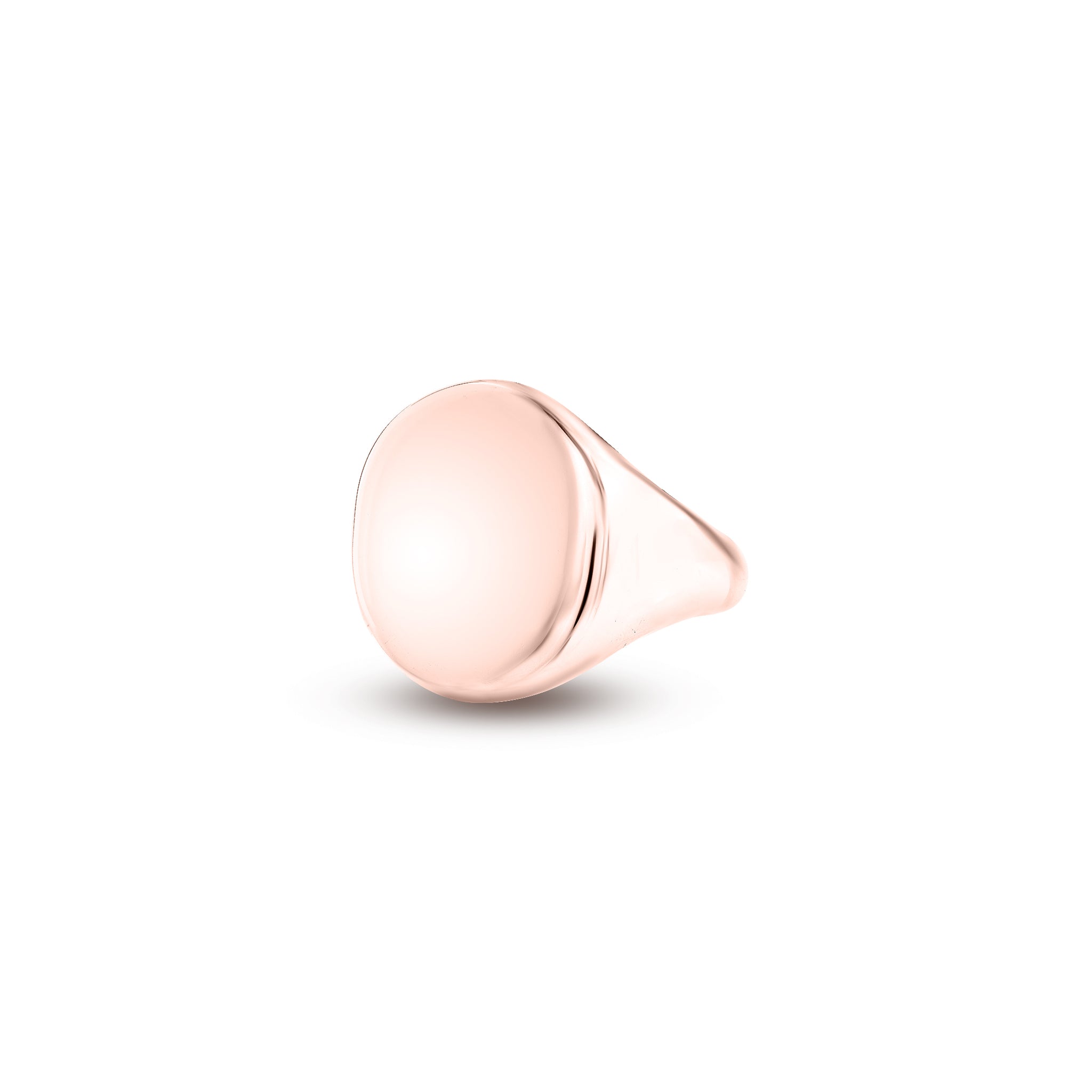 9ct Rose Gold 20 x 16mm Oval Signet Ring