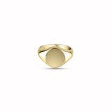 9ct Yellow Gold 11mm Round Signet Ring