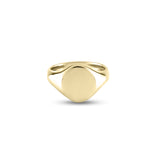 9ct Yellow Gold 13 x 11mm Oval Signet Ring