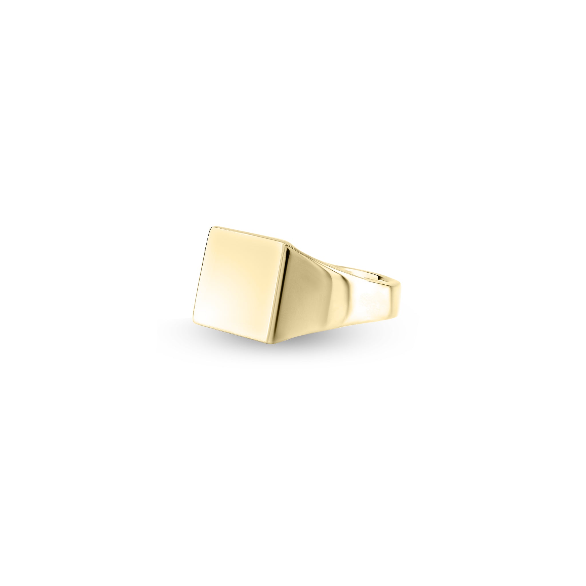 9ct Yellow Gold 12 x 12mm Square Signet Ring