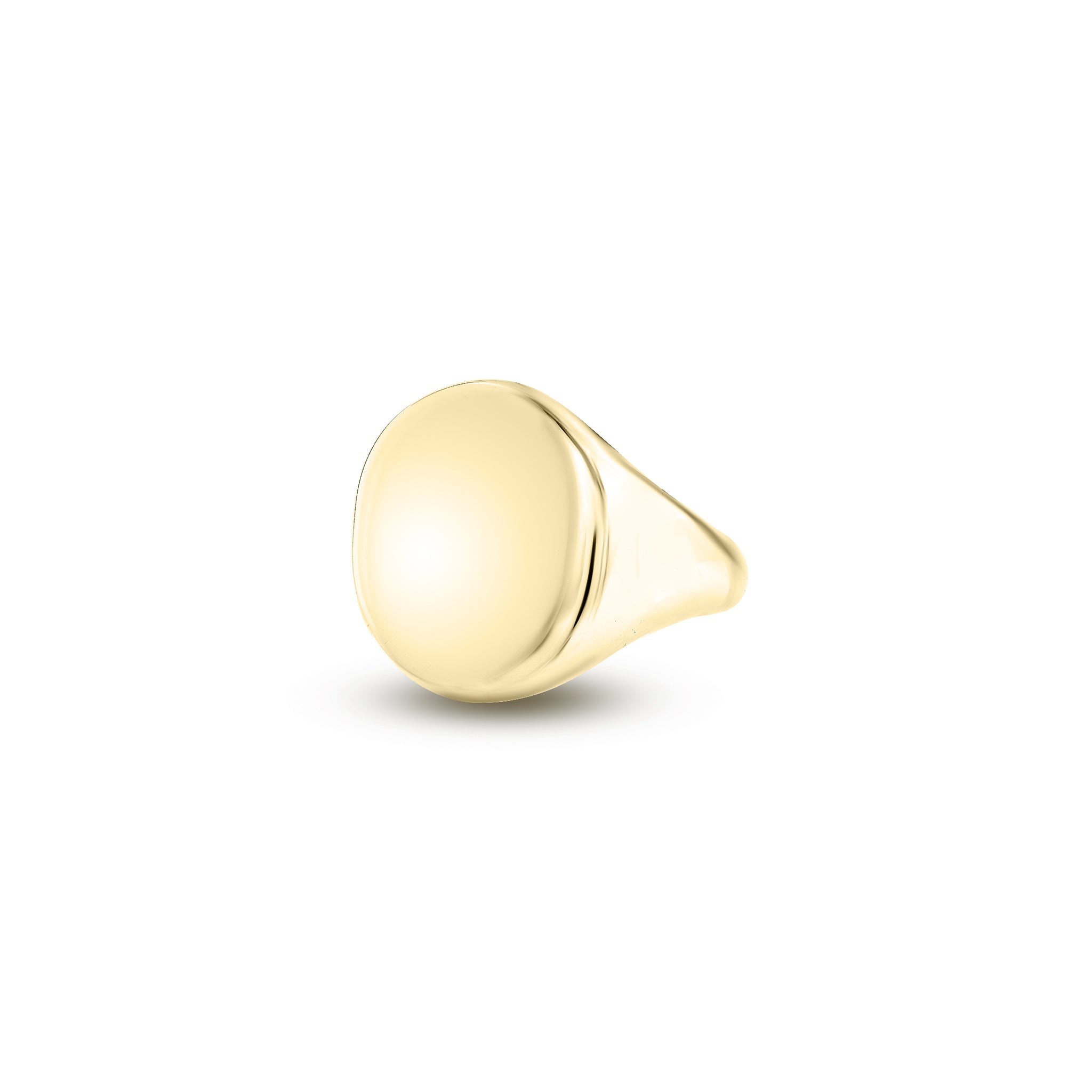 9ct Yellow Gold 20 x 16mm Oval Signet Ring