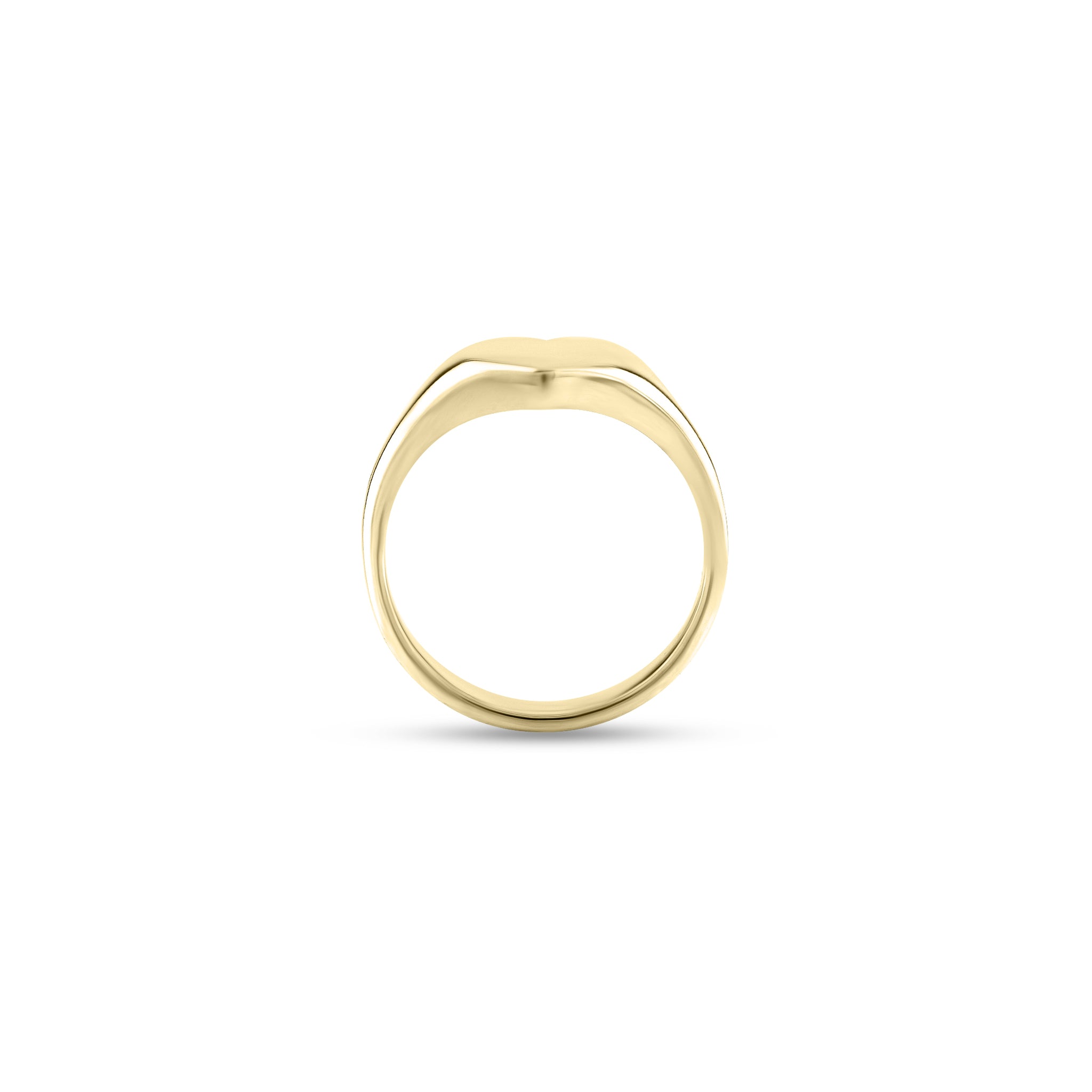 9ct Yellow Gold 9 x 9mm Heart Signet Ring