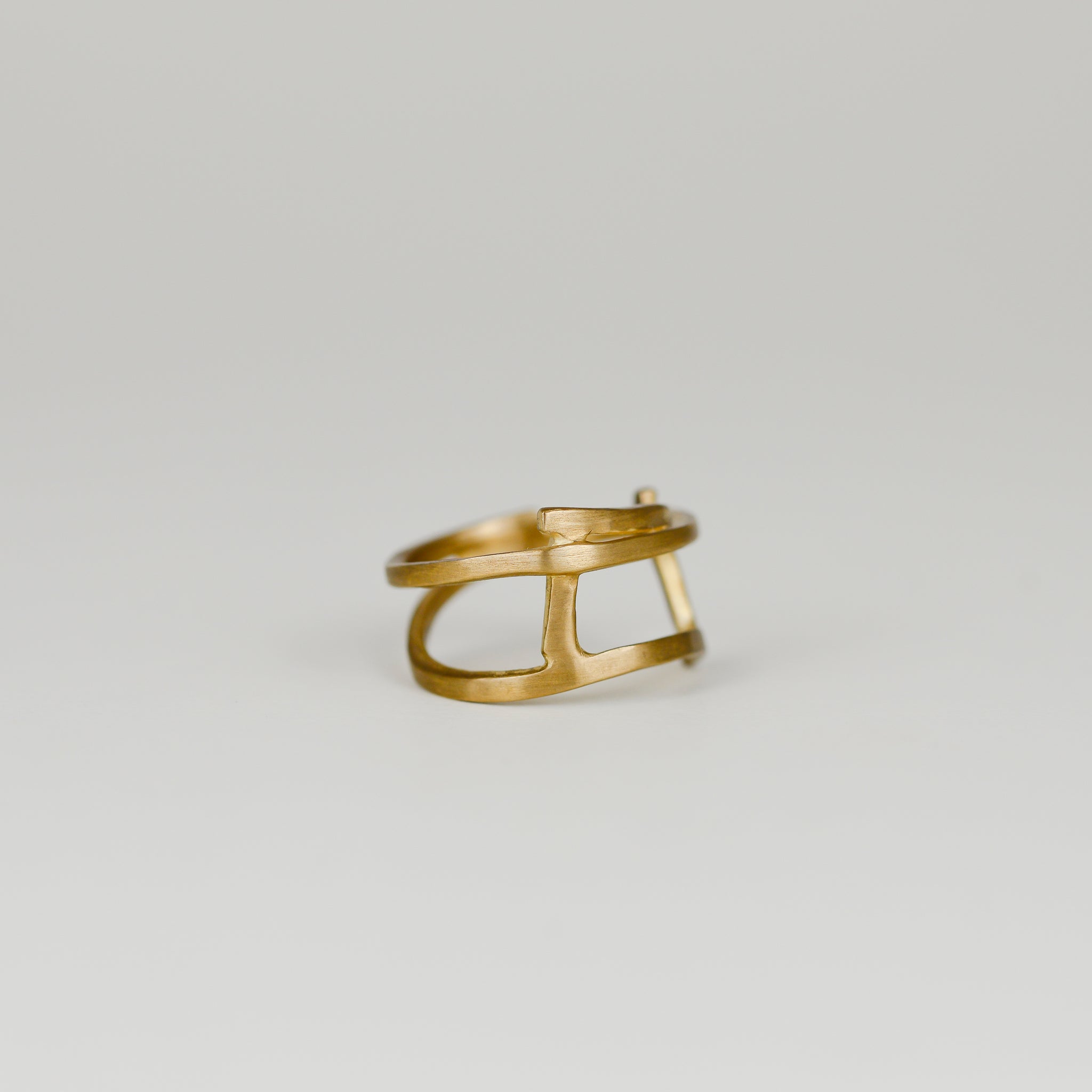 9ct Yellow Gold Open Bar Dress Ring