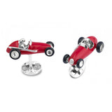 Sterling Silver Racing Car Cufflinks